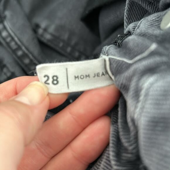 Pacsun faded black paperbag mom jeans size 28 - Picture 5 of 10